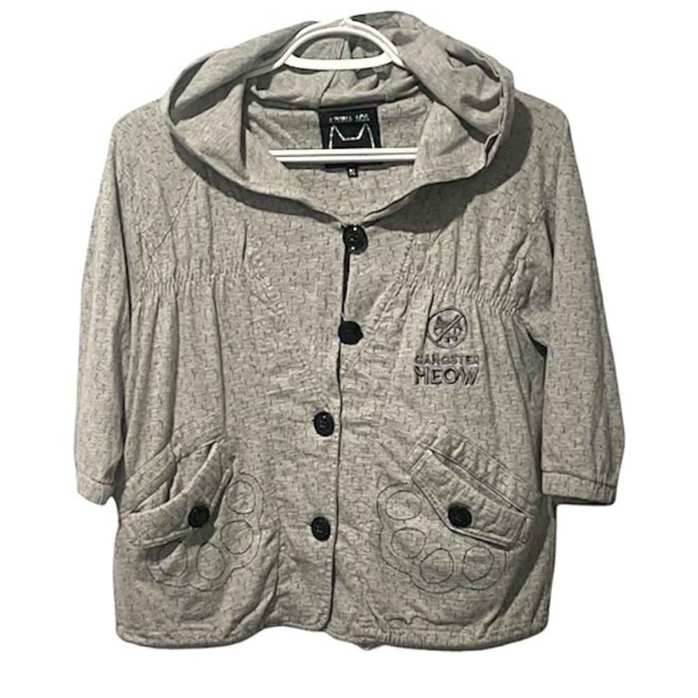 Azona A02 Vintage Rare Gangster Meow Women's/ JRs Cat Hoodie